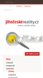 Mobile Screenshot of jihoceske-reality.cz