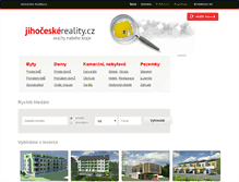 Tablet Screenshot of jihoceske-reality.cz
